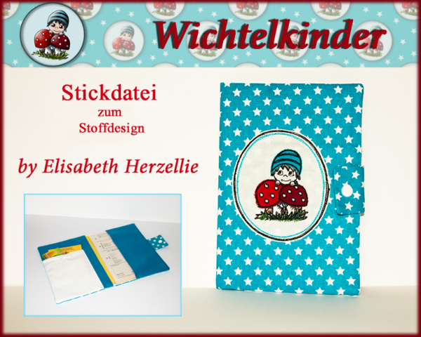 Stickdatei, Wichtel-Kinder, Zwerge, sticken, U-Heft, Erzieher, Lehrer, Kissen,Geschenk, by herzellie