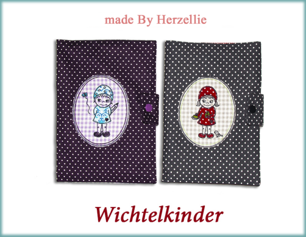 Stickdatei, Wichtel-Kinder, Zwerge, sticken, U-Heft, Erzieher, Lehrer, Kissen,Geschenk, by herzellie