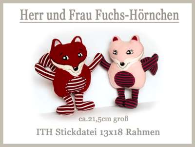 Kuscheltier Fuchs ITH Stickdatei