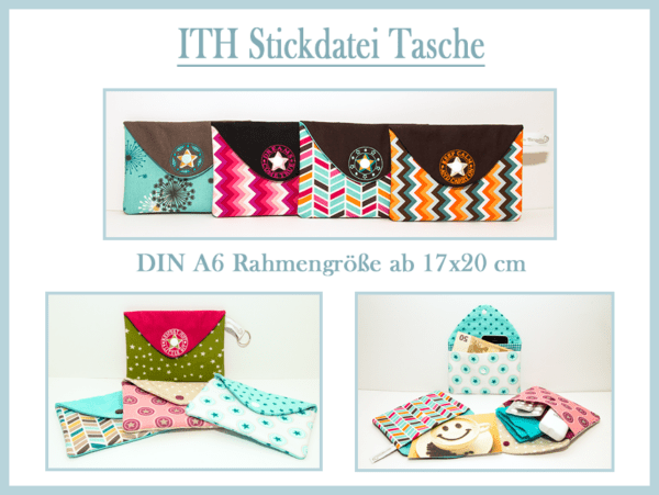 ITH Stickdatei Tasche-Umschlag sticken